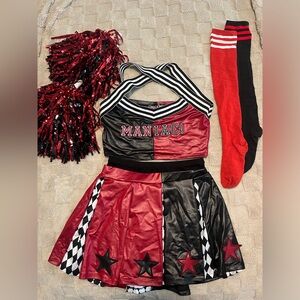 Dolls Kill Harlequin Dreams Cheerleader Costume